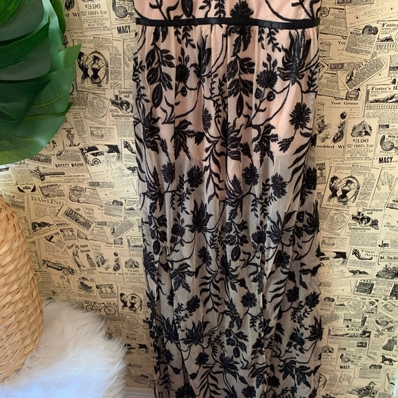 Somedays Lovin' Dusk Black Nude Embroidered Dress - Picture 6 of 14